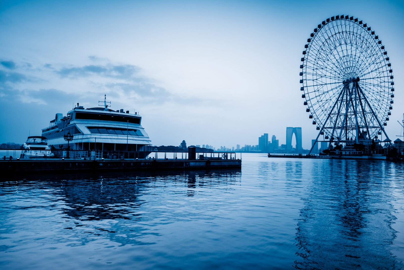urban skyline and modern buildings